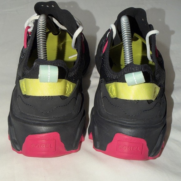 Sorel Sneakers Women 9.5 Black Sorel Kinetic Breakthru Tech Lace Athletic NL4827 - Picture 4 of 16